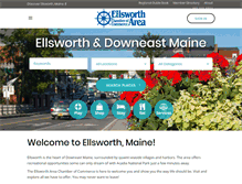 Tablet Screenshot of ellsworthchamber.org