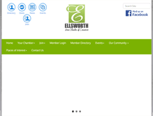 Tablet Screenshot of ellsworthchamber.com